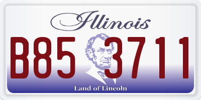 IL license plate B853711