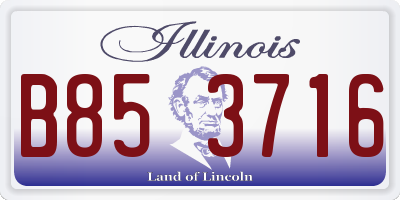 IL license plate B853716