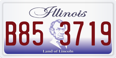 IL license plate B853719