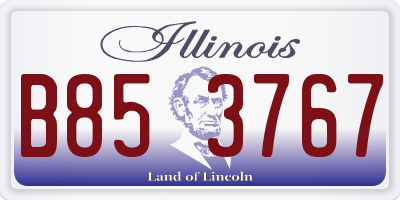 IL license plate B853767