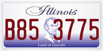 IL license plate B853775