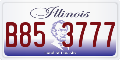 IL license plate B853777