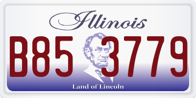 IL license plate B853779