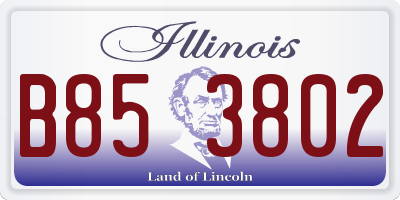 IL license plate B853802