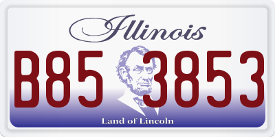 IL license plate B853853