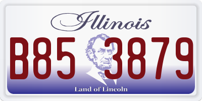 IL license plate B853879