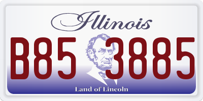 IL license plate B853885