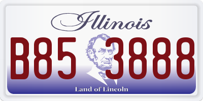IL license plate B853888