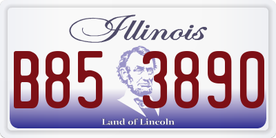 IL license plate B853890