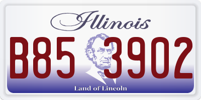 IL license plate B853902