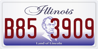 IL license plate B853909