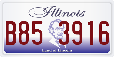 IL license plate B853916