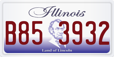 IL license plate B853932