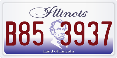 IL license plate B853937