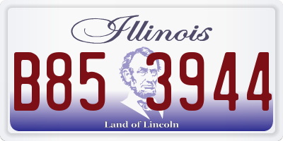 IL license plate B853944