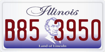 IL license plate B853950