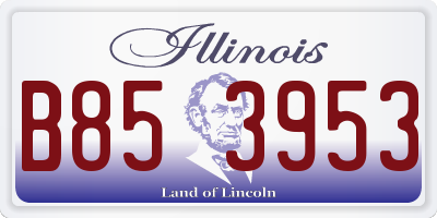 IL license plate B853953