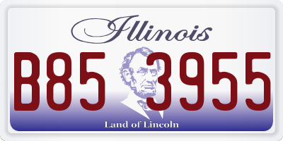 IL license plate B853955