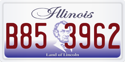 IL license plate B853962