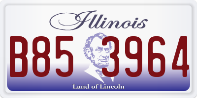 IL license plate B853964