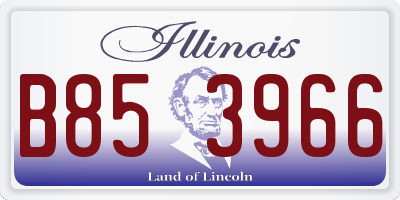 IL license plate B853966