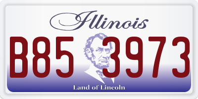 IL license plate B853973