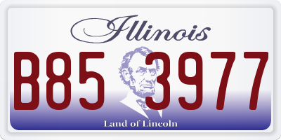 IL license plate B853977