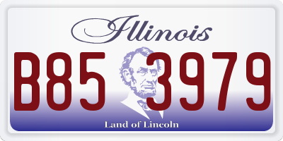 IL license plate B853979