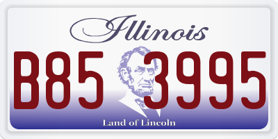 IL license plate B853995