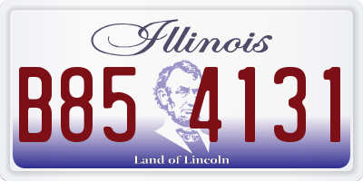 IL license plate B854131