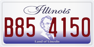 IL license plate B854150