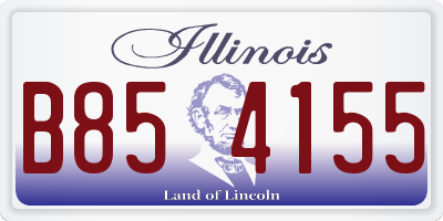 IL license plate B854155