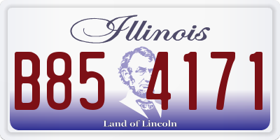 IL license plate B854171