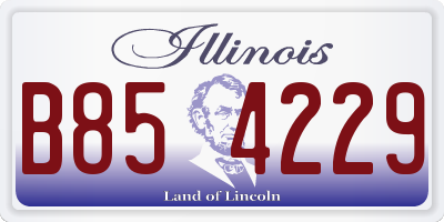 IL license plate B854229