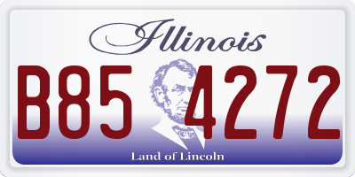 IL license plate B854272