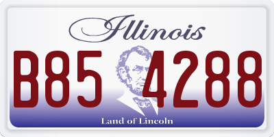 IL license plate B854288