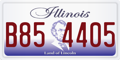 IL license plate B854405