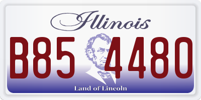 IL license plate B854480