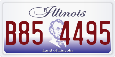 IL license plate B854495