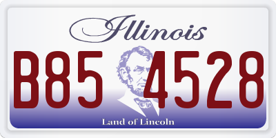 IL license plate B854528