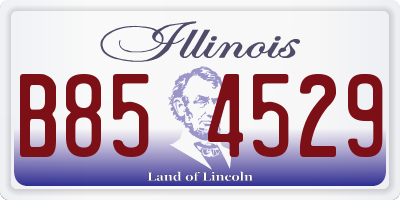 IL license plate B854529