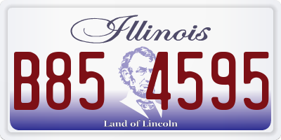 IL license plate B854595