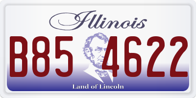 IL license plate B854622