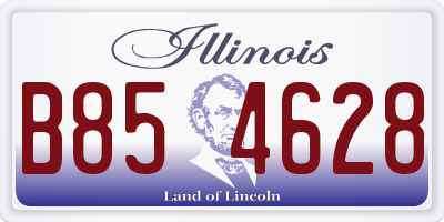 IL license plate B854628