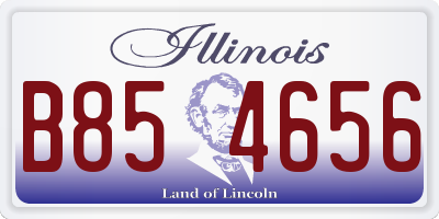 IL license plate B854656