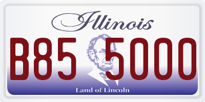 IL license plate B855000
