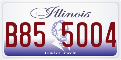 IL license plate B855004