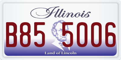 IL license plate B855006