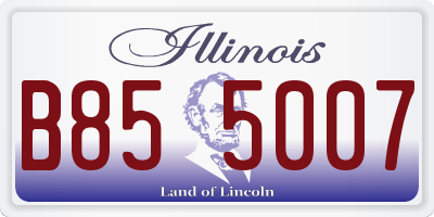 IL license plate B855007