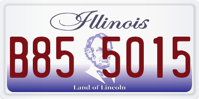 IL license plate B855015